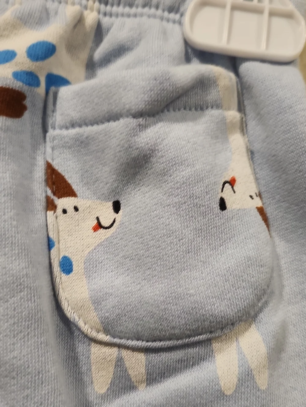 Old Navy Light Blue Puppy Print Baby Joggers